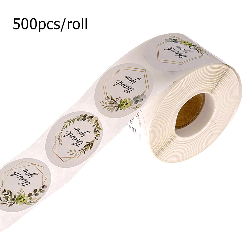 Kitchen.Baking Labels - 500 шт., наклейки в рулонах «Спасибо»,