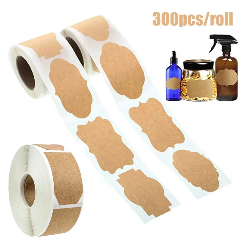 300 шт., крафт-наклейка, рукоп – обзор и цена Kitchen.Baking Labels