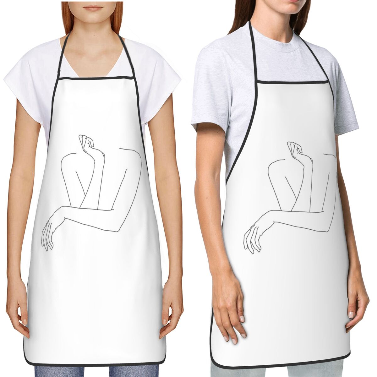 Фартук-нагрудник без рукавов с – обзор и цена Kitchen Baking Drawing